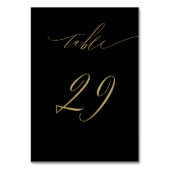 Minimalistisch zwart goud Elegant Script 29 Bruilo Kaart (Achterkant)