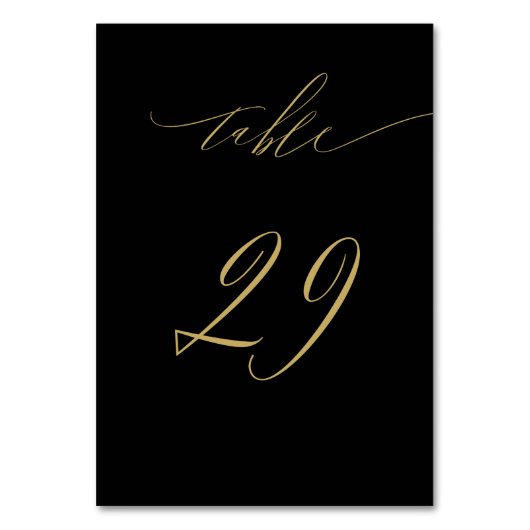 Minimalistisch zwart goud Elegant Script 29 Bruilo Kaart (Voorkant)
