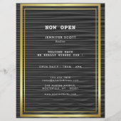 Minimalistisch zwart goud flyer (Voorkant)