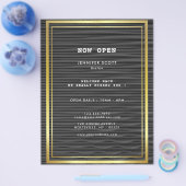 Minimalistisch zwart goud flyer (Enkel)