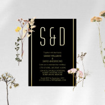 Minimalistisch zwart Gouden Eenvoudig