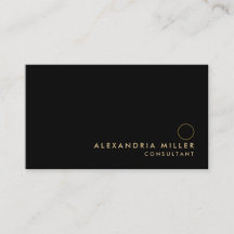 Minimalistisch zwart goudmonogram