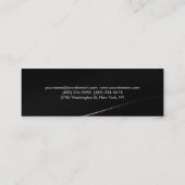 Minimalistisch zwart, grijs licht Visitekaartje (Achterkant)