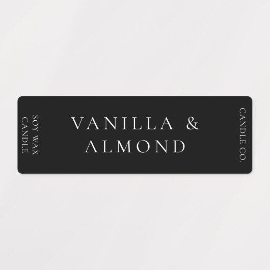 Minimalistisch zwart-kaartenlabel labels (Design 2)