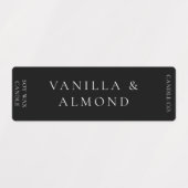 Minimalistisch zwart-kaartenlabel labels (Design 1)