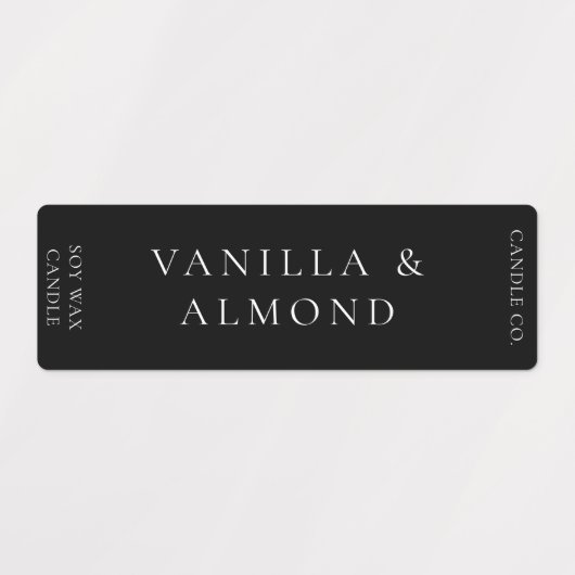 Minimalistisch zwart-kaartenlabel labels (Design 1)