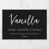 Minimalistisch zwart-kaartenlabel voedselcontainer etiket (Enkel label)