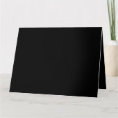 Minimalistisch zwart kat silhouet kaart (Voorkant)