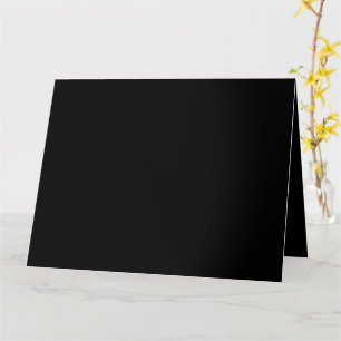 Minimalistisch zwart kat silhouet kaart