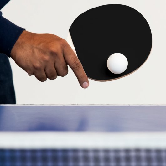 Minimalistisch zwart kat silhouet tafeltennisbatje (Insitu)