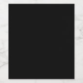 Minimalistisch zwart kat silhouet wijn etiket (Enkel label)