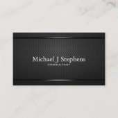 Minimalistisch zwart metaal uit Professional Visitekaartje (Voorkant)