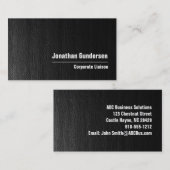 Minimalistisch zwart modern professioneel Visiteka Visitekaartje (Voorkant / Achterkant)