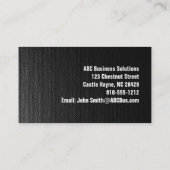 Minimalistisch zwart modern professioneel Visiteka Visitekaartje (Achterkant)