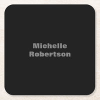 Minimalistisch zwart plat, eigen naam toevoegen