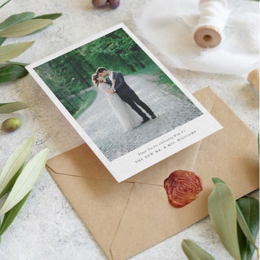 Minimalistisch zwart pluche wit paisley dank u kaart