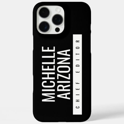 Minimalistisch Zwart Professioneel Modern Case-Mate iPhone Case (Achterkant)