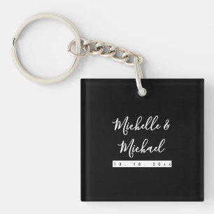 Minimalistisch Zwart Professioneel Modern Sleutelhanger