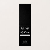 Minimalistisch Zwart Professioneel Modern Visitekaartje (Buitenkant ongevouwen)