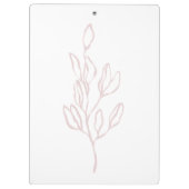 Minimalistisch zwart roomvormig klembord (Achterkant)