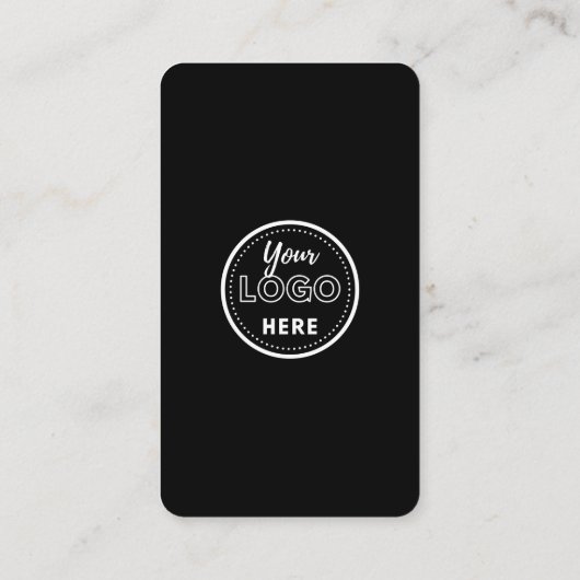 Minimalistisch zwart roze QR code verbind met ons Informatiekaartje (Achterkant)