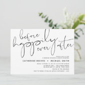 Minimalistisch zwart-Script bruiloft repetitief av Kaart (Staand voorkant)