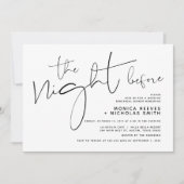 Minimalistisch zwart-Script bruiloft repetitief av Kaart (Voorkant)