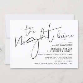 Minimalistisch zwart-Script bruiloft repetitief av Kaart
