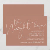 Minimalistisch zwart-Script bruiloft repetitief av Kaart (Voorkant / Achterkant)