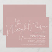 Minimalistisch zwart-Script bruiloft repetitief av Kaart (Voorkant / Achterkant)