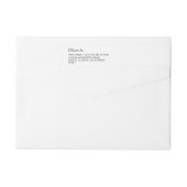 Minimalistisch zwart script bruiloft viering (Achterkant)