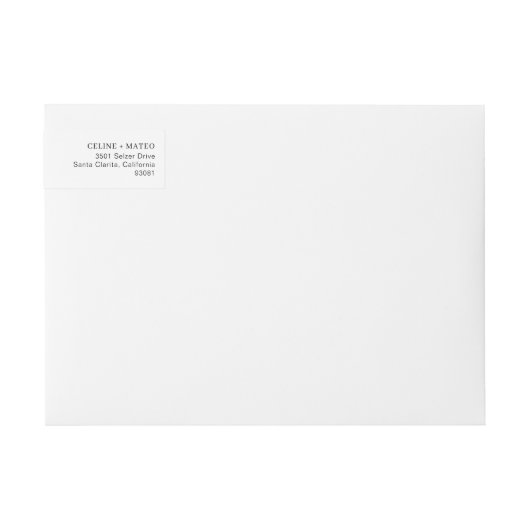 Minimalistisch zwart script bruiloft viering (Voorkant)