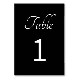 Minimalistisch: Zwart   Tafelnummer