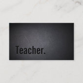 Minimalistisch zwart-tandleraar visitekaartje (Voorkant)