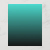 Minimalistisch zwart turquoise-papier (Achterkant)