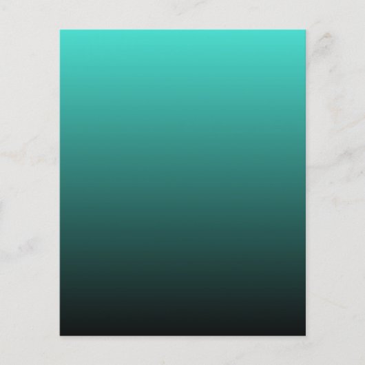 Minimalistisch zwart turquoise-papier (Voorkant)