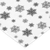 Minimalistisch zwart whisky Snowflake Patroon Tafelkleed (Gekanteld)