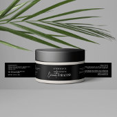 Minimalistisch zwart wit 4OZ 120g cosmetisch potje