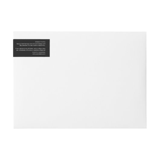 Minimalistisch zwart wit 4OZ 120g cosmetisch potje (Voorkant)