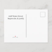 Minimalistisch zwart-wit aangepast Afstuderen Aankondigingskaart (Achterkant)