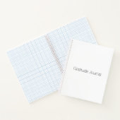 Minimalistisch zwart-wit aangepast breedtegraad Jo Notitieboek (Binnen)