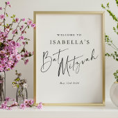 Minimalistisch zwart-wit - Aangepaste tas van Mitz Poster