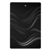 Minimalistisch zwart-wit Abstract | Jouw tekst toe Mini Klembord (Achterkant)