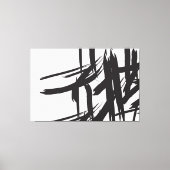 Minimalistisch Zwart-wit abstract muurkunst Canvas Afdruk (Voorkant)