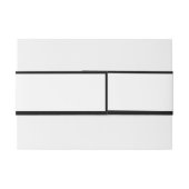 Minimalistisch zwart-wit Afstuderen gepersonalisee Uitnodigingen Wikkel (Achterkant Voorbeeld)