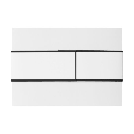 Minimalistisch zwart-wit Afstuderen gepersonalisee Uitnodigingen Wikkel (Achterkant Voorbeeld)