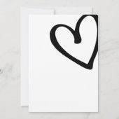 Minimalistisch zwart-wit Baby shower Kaart (Achterkant)