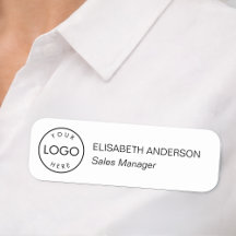 Minimalistisch zwart-wit bedrijfslogo werknemer