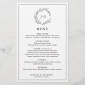 Minimalistisch Zwart & Wit Blad Modern Wedding Men (Voorkant)