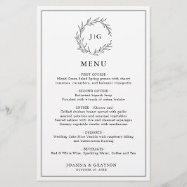 Minimalistisch Zwart & Wit Blad Modern Wedding Men